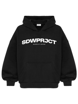 Худи "SDWPRJCT" в черном цвете