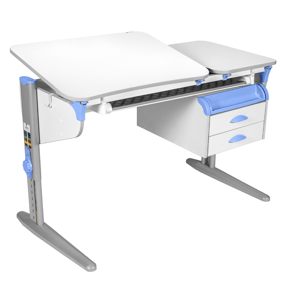 Растущая парта Дэми СУТ 45 с лотком и тумбой ТСН.05 (1200×565 мм)