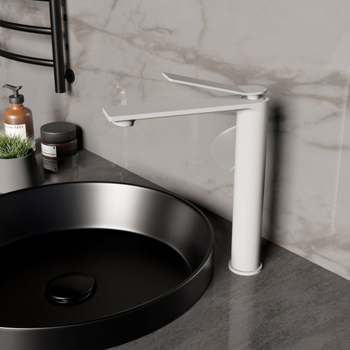 Смеситель для раковины Vincea Verse VBF-2VE2MW однорычажный, белый матовый