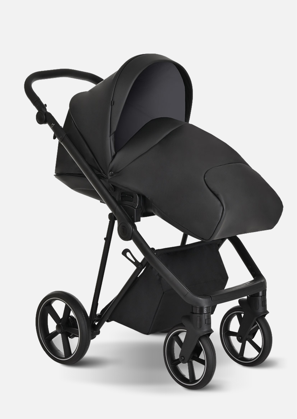 Roan Коляска 2 в 1 Sol Leather Black