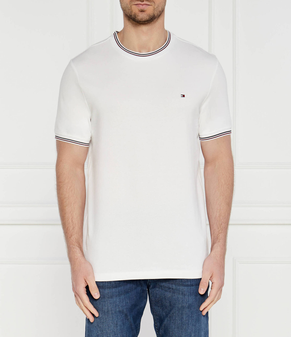 Футболка RWB TIPPED COLLAR TEE Tommy Hilfiger - белый(MW0MW35680)