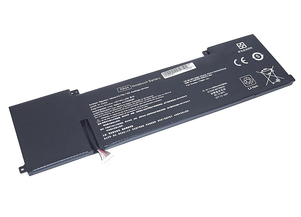 Аккумуляторная батарея для ноутбука HP (RR04-4S1P) 15.2V 58Wh OEM черная