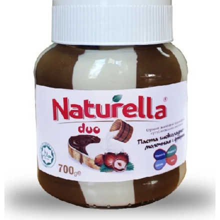 Паста шоколадно-молочная Naturella с ароматом фундука 700 гр