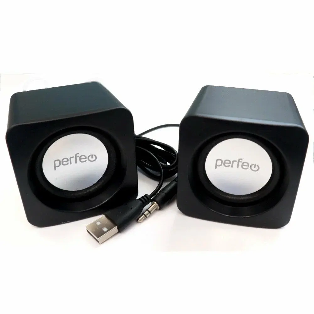Компьютерная акустика PERFEO WAVE 2*3Вт черный USB