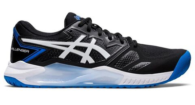 Мужские кроссовки теннисные Asics Gel-Challenger 13 - black/electric blue