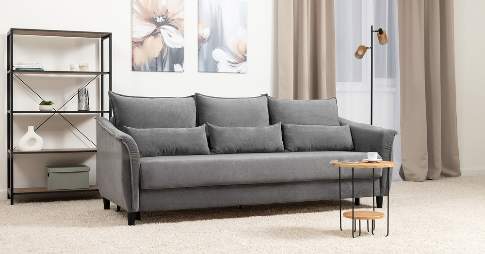 Берта диван-кровать (темно-серый)