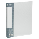 Папка на 2 кольцах А4, 700мкм бесцветная "Кристалл" (Стамм)