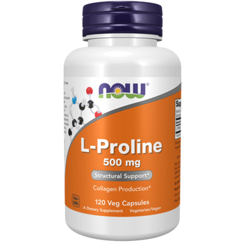 Now Foods L-Proline 500 mg 120 veg capsules , Пролин