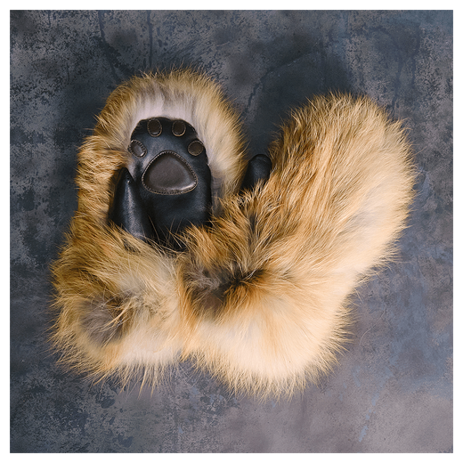 Варежки из меха «Рыжие лапки»