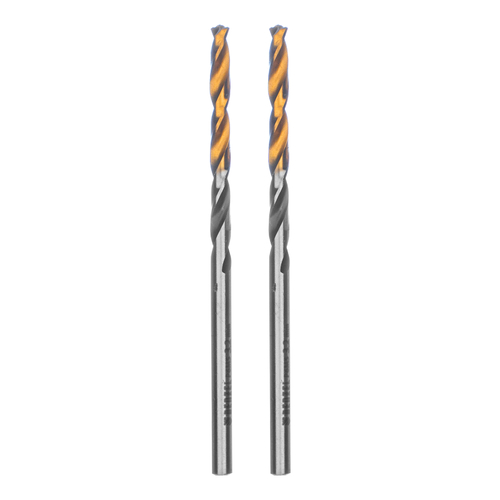 Сверло спиральное по металлу 3,2 x 65мм, Р6М5, Golden Tip, многогранная заточка, 2шт. Denzel