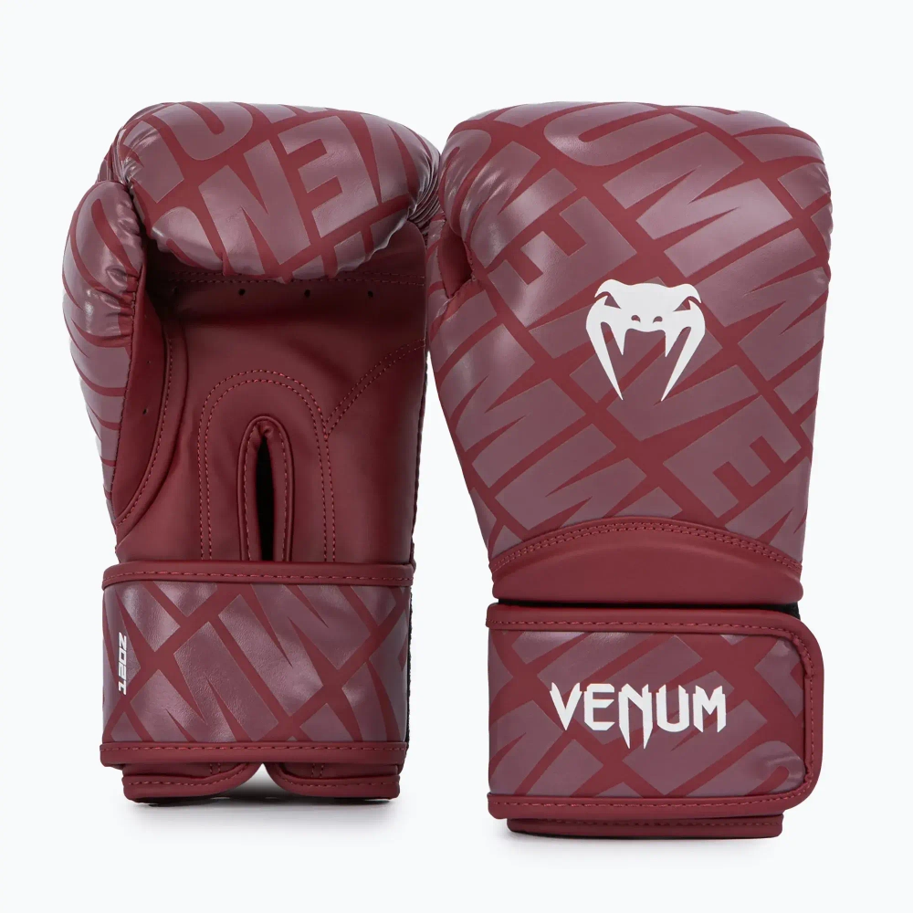Боксерские перчатки Venum Contender 1.5 XT бордово-белые