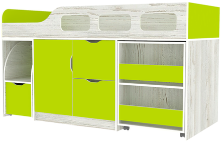 Кровать-чердак КарИВи Астра 8 Винтерберг Лайм