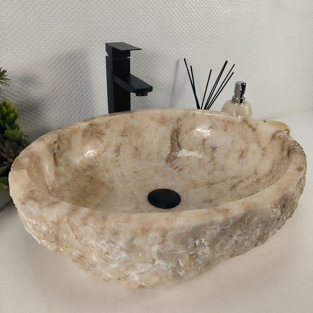 Раковина из оникса Erozy Yellow EO-64720 52*42*15 0159