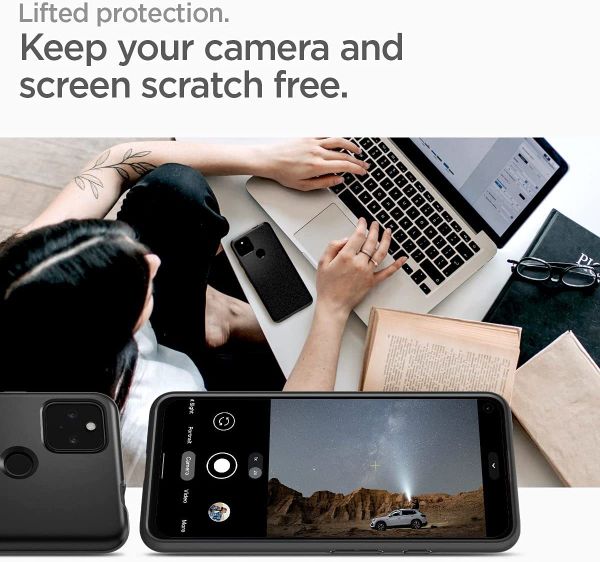 Чехол Spigen Thin Fit для Google Pixel 5a 5G (2021) - Black