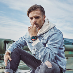 Bestdon Automatic Mechanical Movement Stainless Steel Watchband Watch Men"s Watches Black Dial