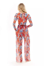 Брюки "Гранаты красные"