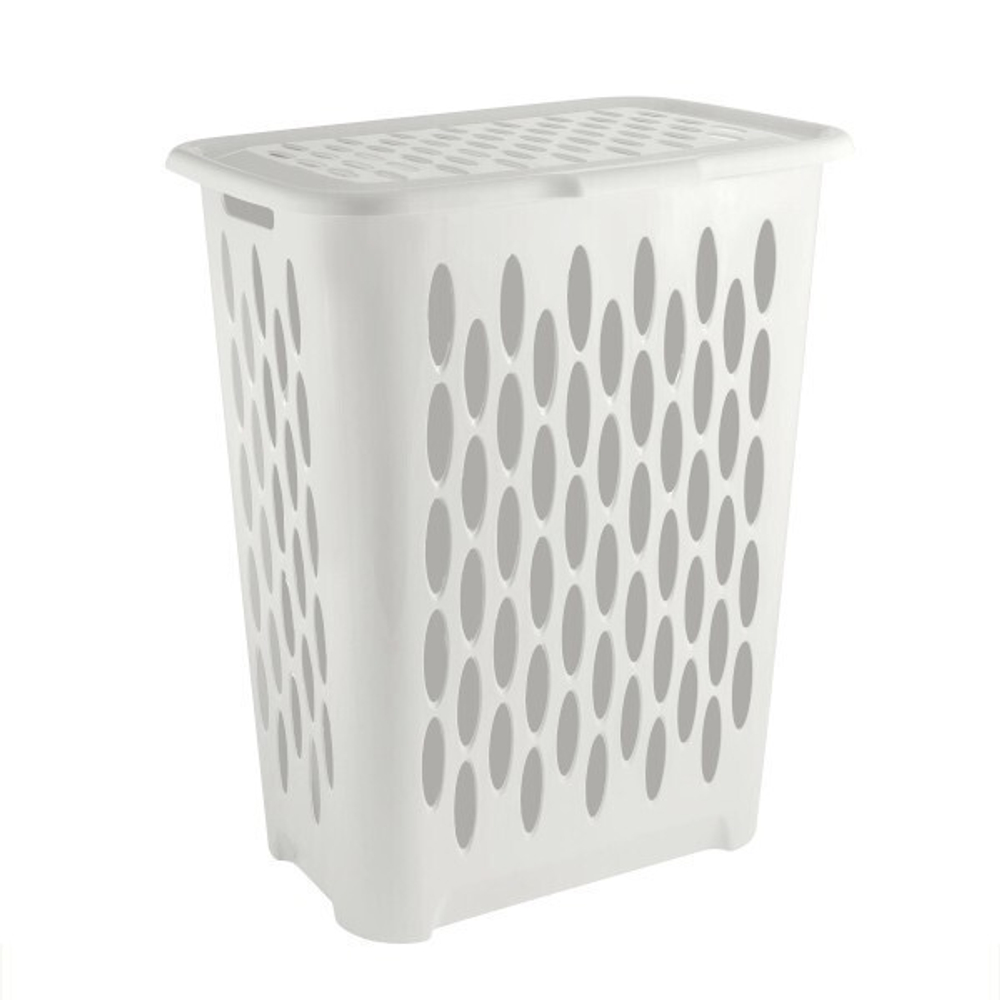 Корзина для белья Keeplex Light с откидной крышкой 37л 42,2х29х51,5см белое облако