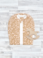 Пелёнка-кокон Mjölk Caramel Flowers, уценка