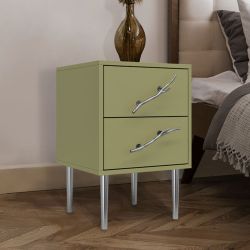 Тумба Арт Колор matte Стайл Сильвер Зеленая олива матовая