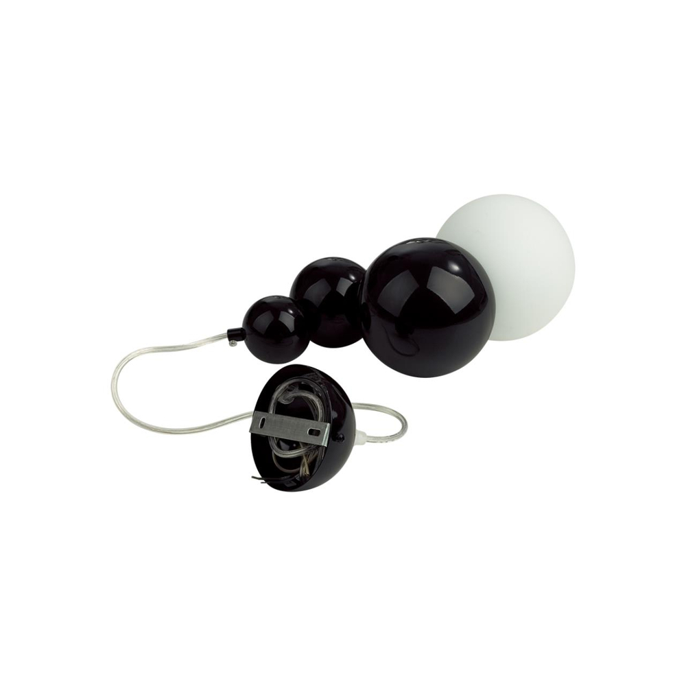 6566/1A MODERNI LN26 178 черный/белый матовый/металл/стекло Подвес E27 1*40W 220V BLASEN