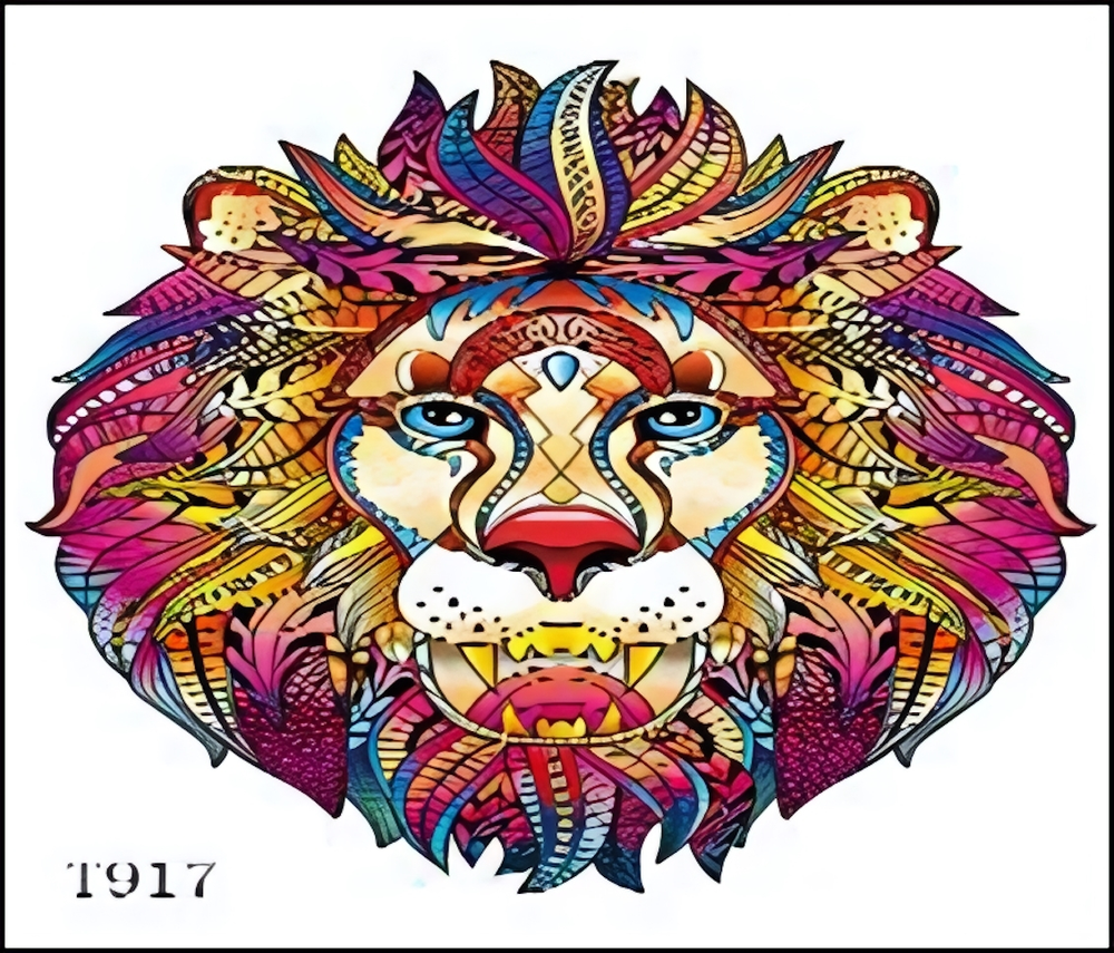 Пазл деревянный фигурный "Лев" МС-5579-7 (Basir)