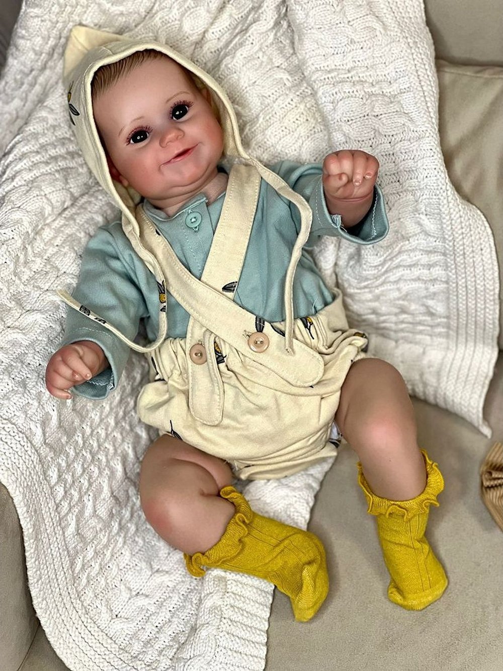 Кукла Реборн мягконабивная 50см в пакете (FA-015B)