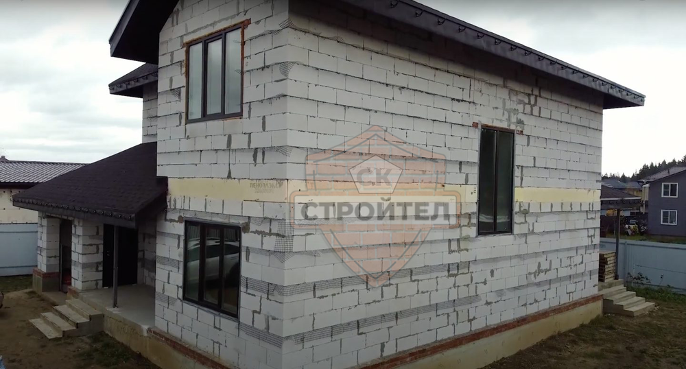 Строительство дома из газобетона 186 кв.м.