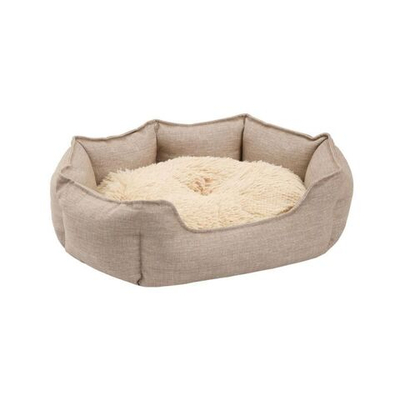 Лежанка ЛОФТ ЛАТТЕ Rich Breed (PerseiLine), размер M, 56х48х19 см, цвет светло-бежевый