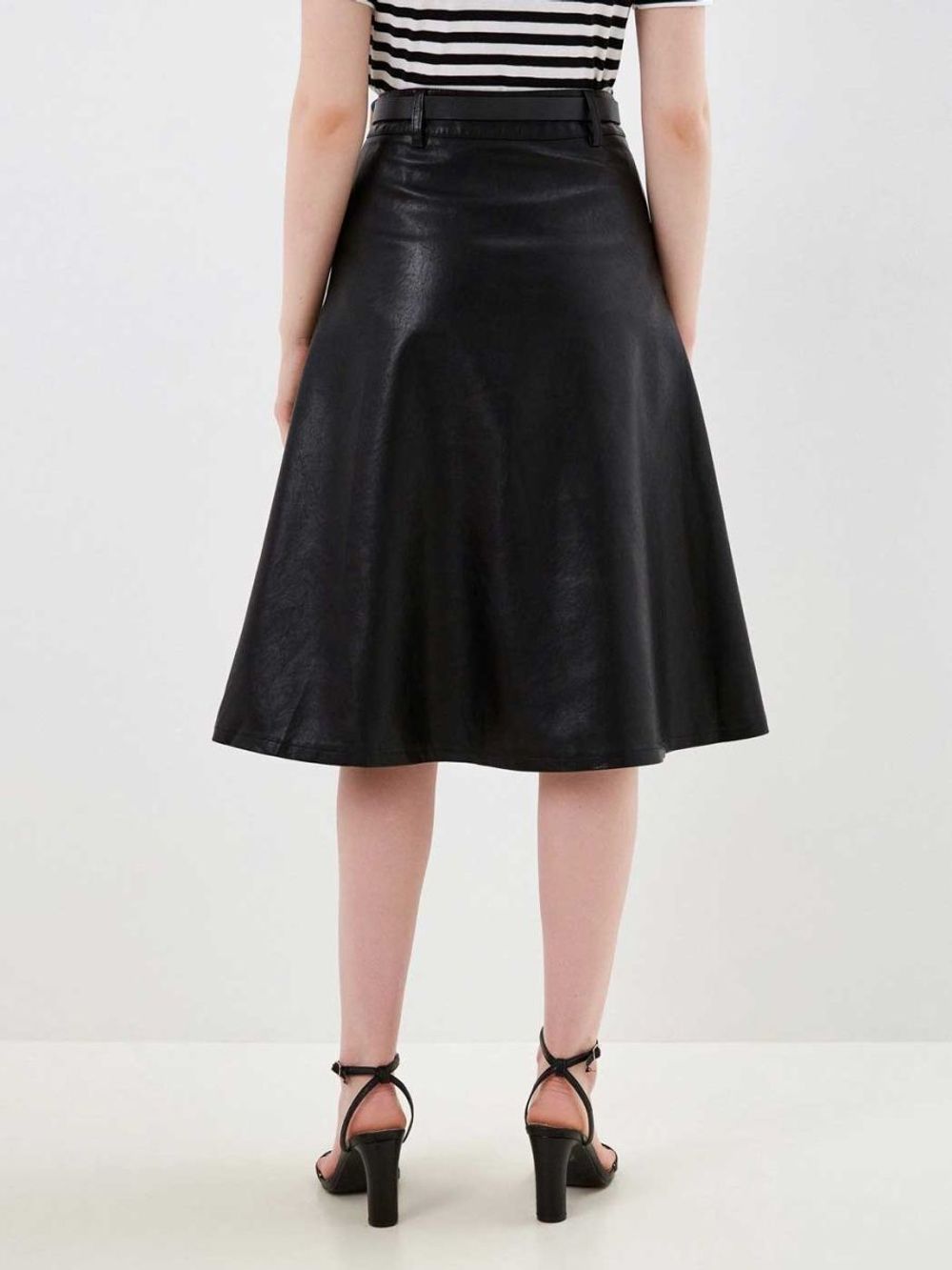 Юбка кожаная