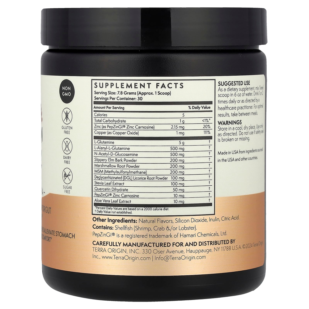 Terra Origin, Healthy Gut™, персик и банан, 234 г (8,25 унции)