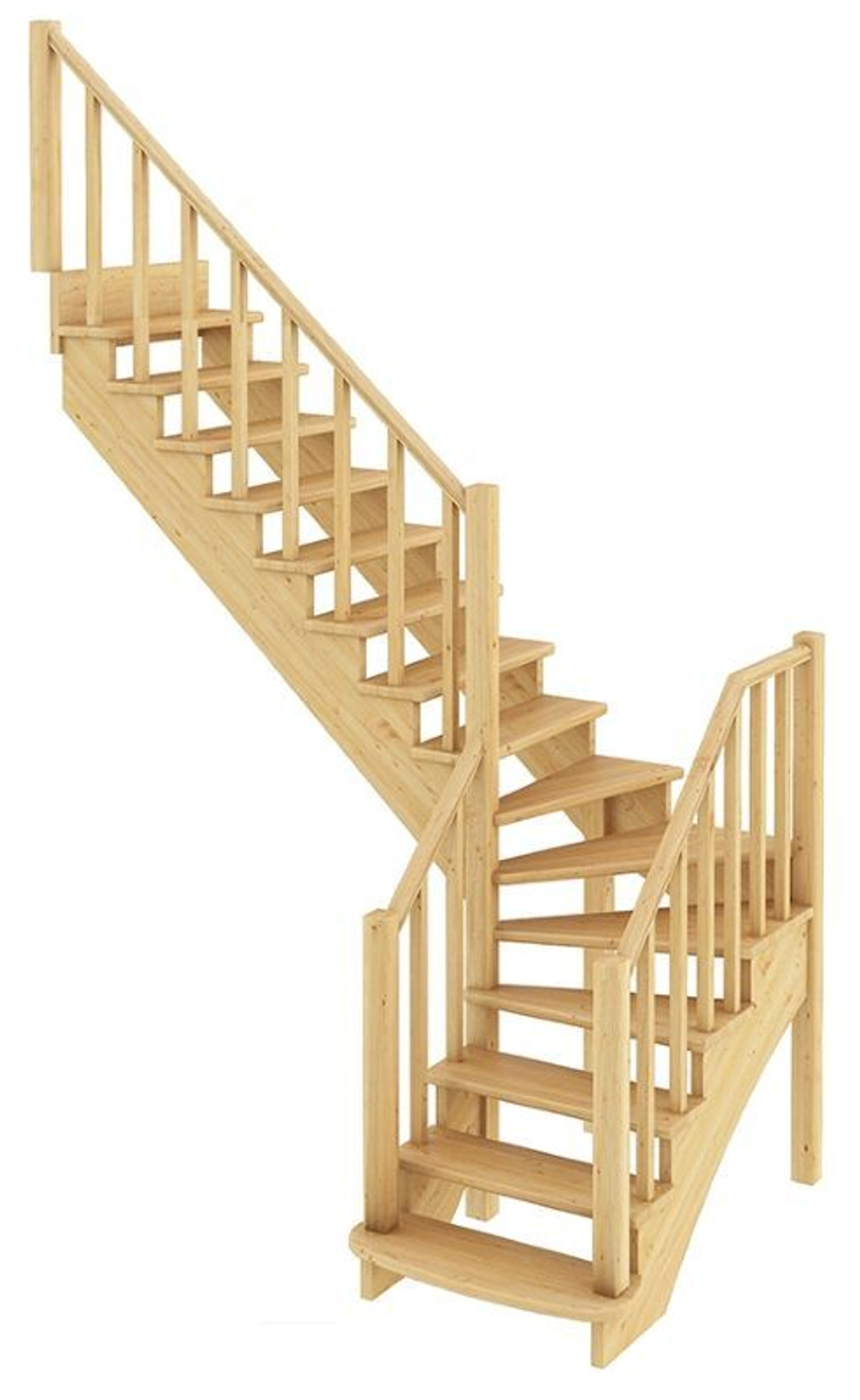 Лестница на второй этаж К-021м Левая