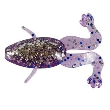 Лягушка Helios Crazy Frog 3,55"/9,0 см Silver Sparkles & Fio 4шт. (HS-23-036)