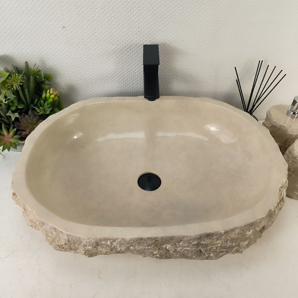 Раковина из мрамора Erozy Cream EM-65098 65*47*16 0879