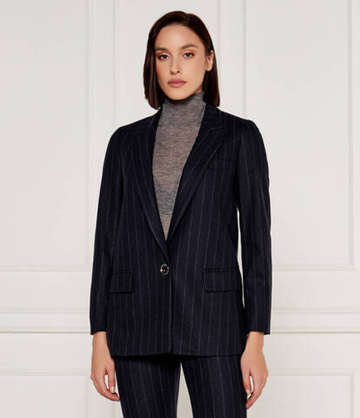 Хлопковый пиджак Marella - темно-синий(30461122)