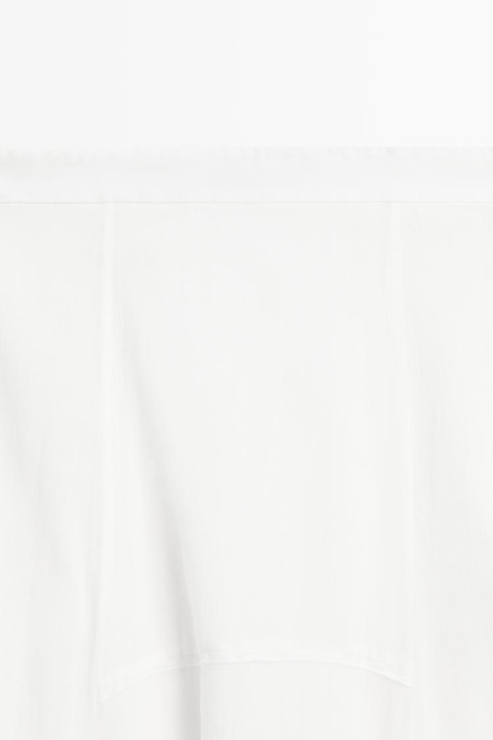 Massimo Dutti Струящаяся юбка миди с декоративной вставкой, белый