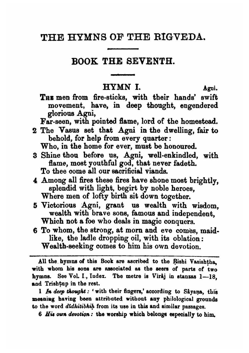 The hymns of the Rigveda. Volume 3 | Ralph Thomas Hotchkin Griffith