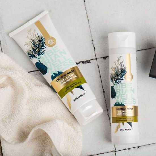 Гель для душа с конопляным маслом Siberian Herbs