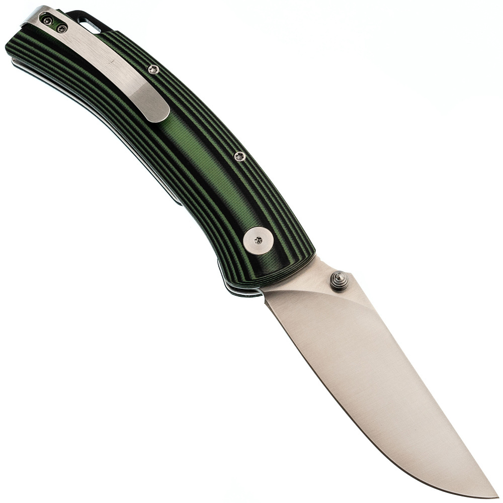 Нож складной Кузница Семина "Аляска" сталь VG10 рукоять черно-зеленая