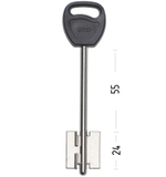 Заготовка сувальдного ключа 12741  GRD14DP