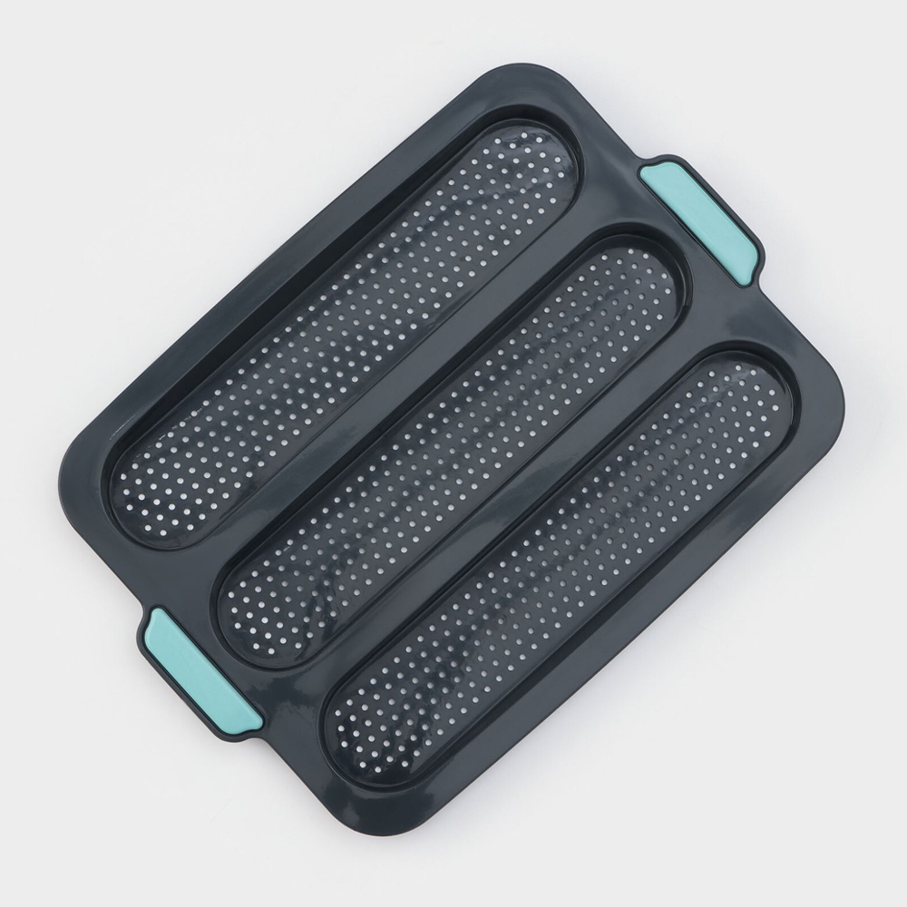 Форма для выпечки багетов силиконовая 34.5×24×2 см