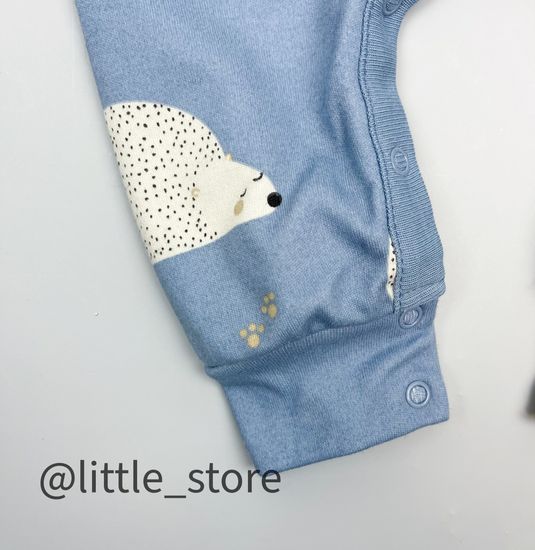 Слип хлопковый "Ежики" ежики на пыльно-синем