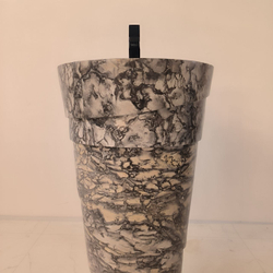 Раковина напольная из мрамора Pedestal Doreng Spiral MN-04201 (45*45*90 см)