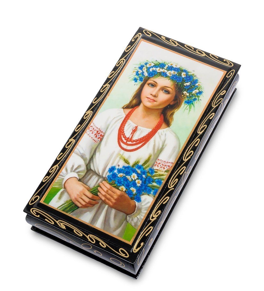 Народные промыслы ШК-11/ 5-C Шкатулка-купюрница в технике декупаж (8х17х4)