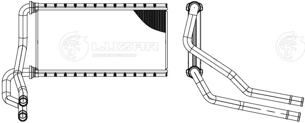 LRh 1941 -  Радиатор отопителя для Toyota Camry (18-)/RAV4 (18-)