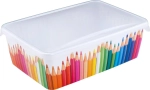 Лоток для мелочей «Keeplex» Trendy с крышкой большой Карандашница, 22*14*7см