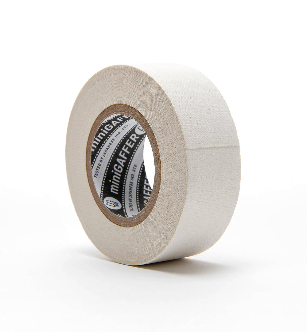 Профессиональный тейп 120mesh @trueGAFF 25мм/9м -  Белый /на тканевой основе для киносъемок и сцен тип Gaffer Pro tape /