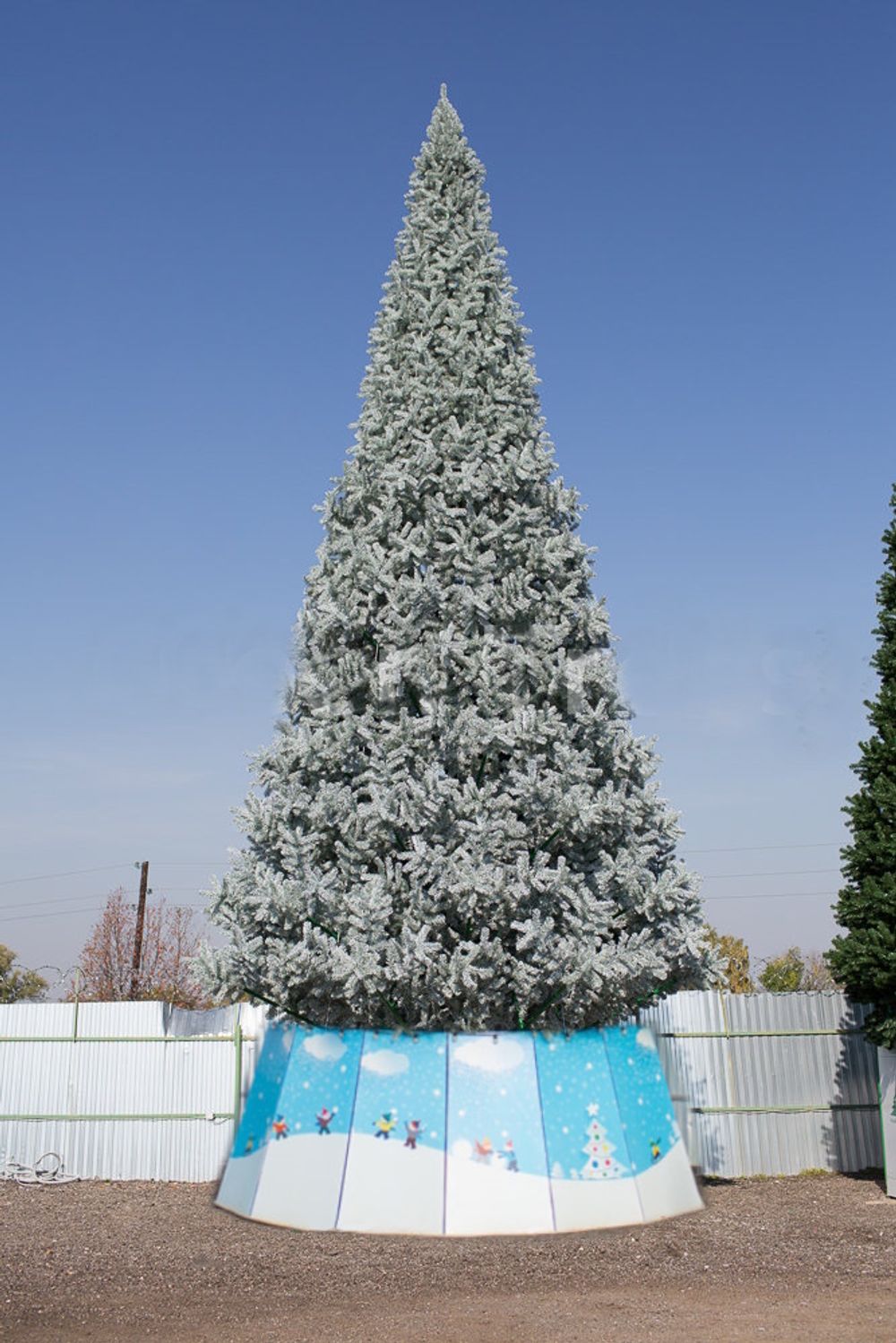 уличная елка "Альпийская" ствольная, хвоя: пленка пвх изумрудная