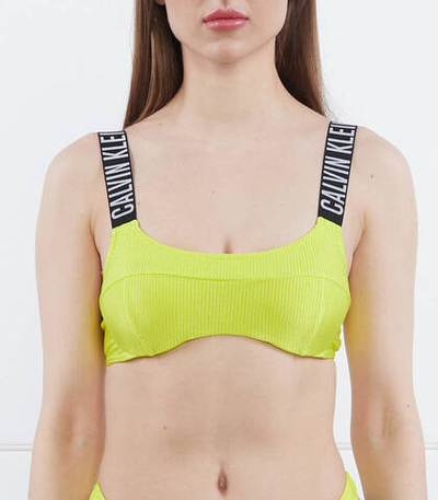 Топ бикини INTENSE POWER Calvin Klein Swimwear - лимонный(KW0KW01968)