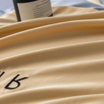 Комплект постельного белья Сатин-Шелк Я IN LOVE на резинке LVR009