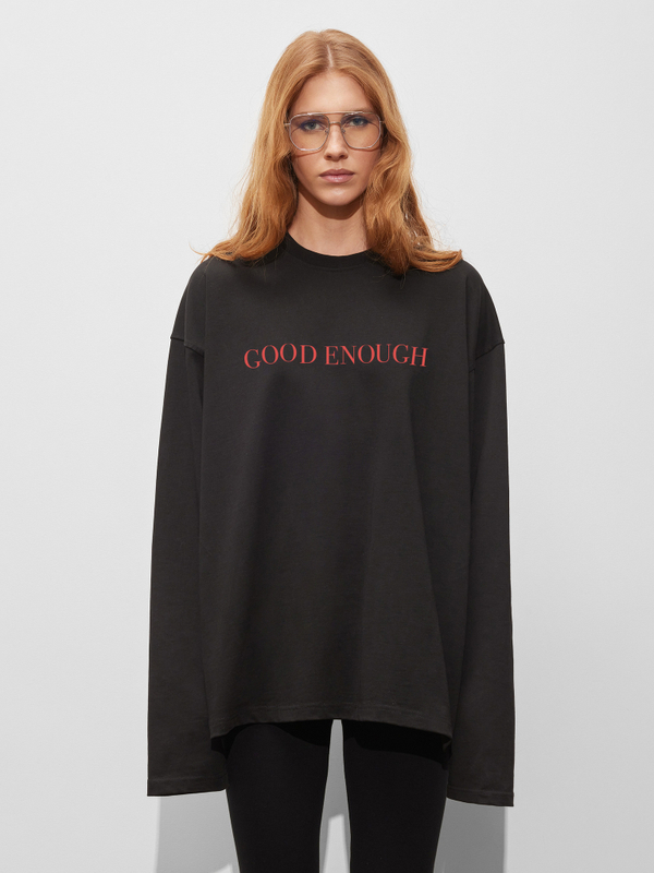 Лонгслив Good Enough, черный